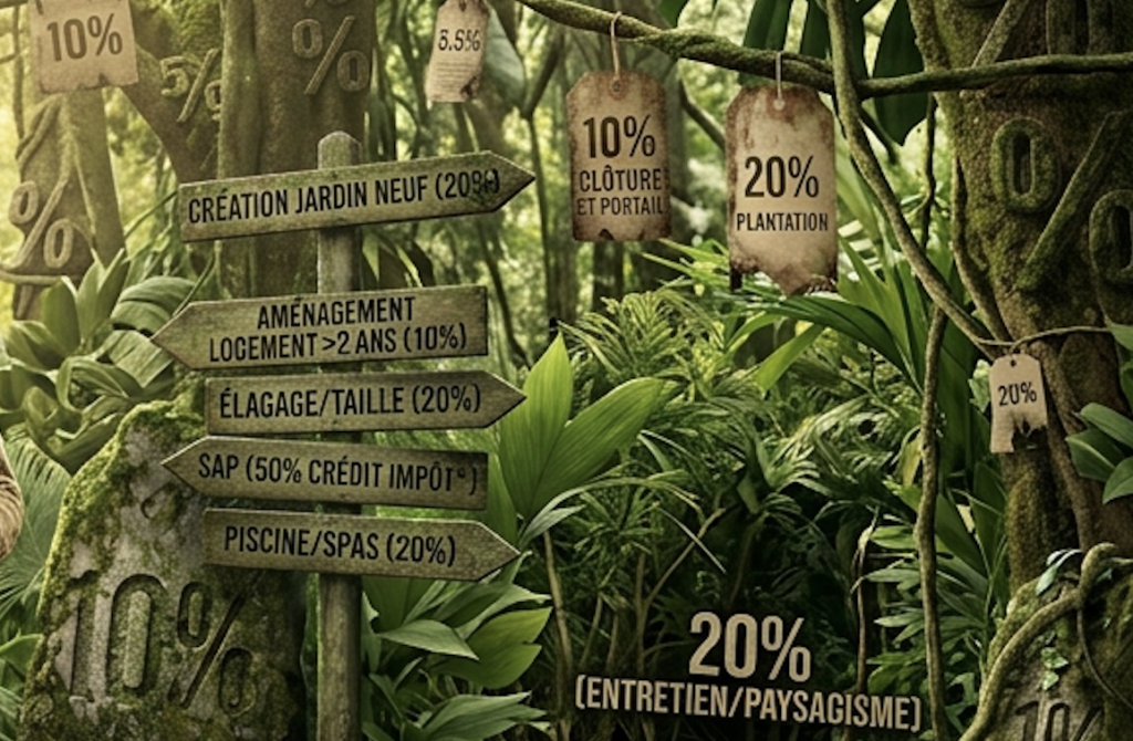 S&rsquo;y retrouver dans la jungle des taux de TVA jardinier