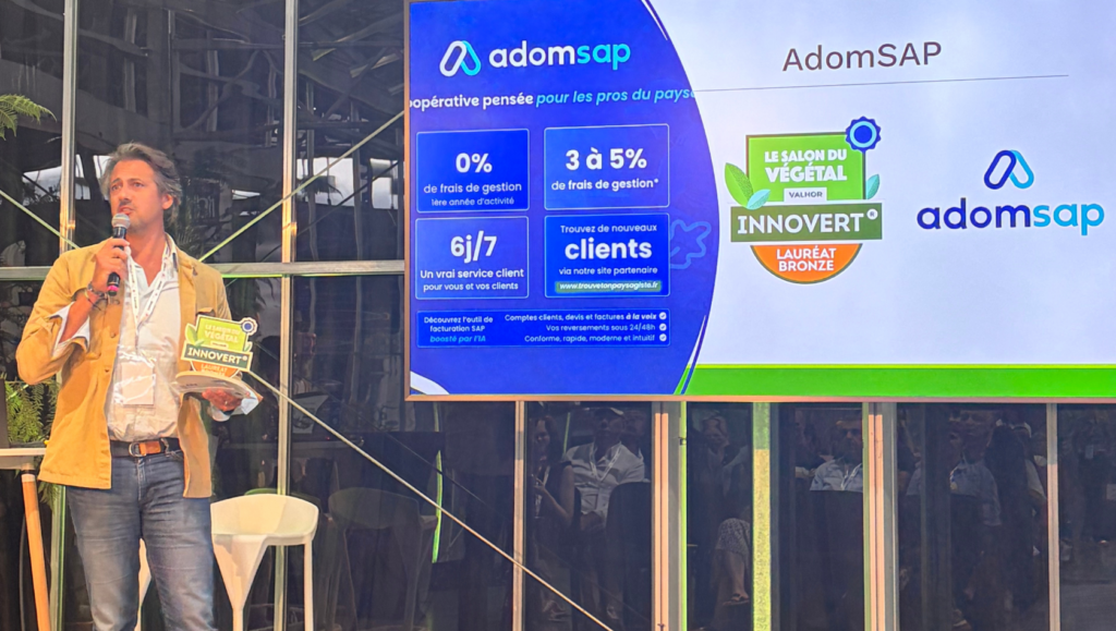 Salon du Végétal 2026 : AdomSAP lauréat bronze Innovert